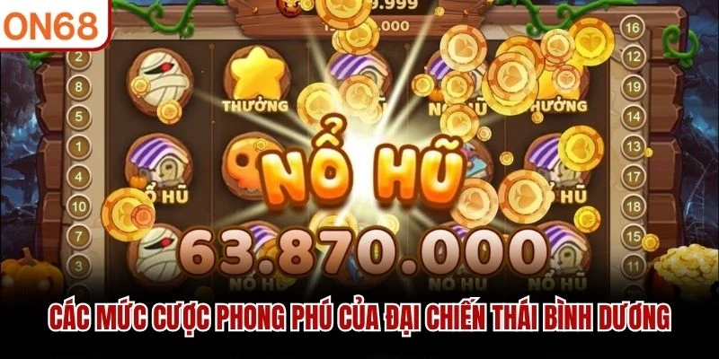 Các mức cược phong phú của Đại Chiến Thái Bình Dương