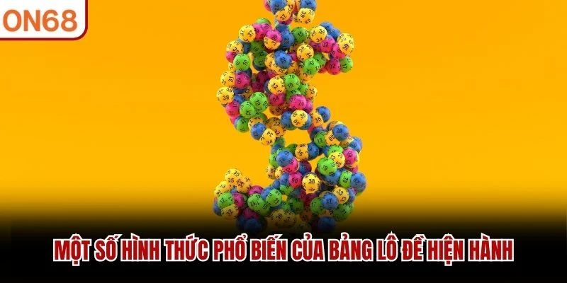 Một số hình thức phổ biến của bảng lô đề hiện hành
