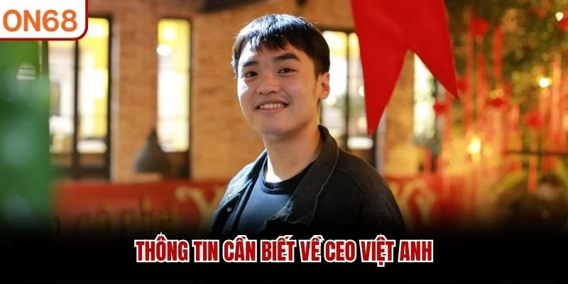 Thông tin cần biết về CEO Việt Anh